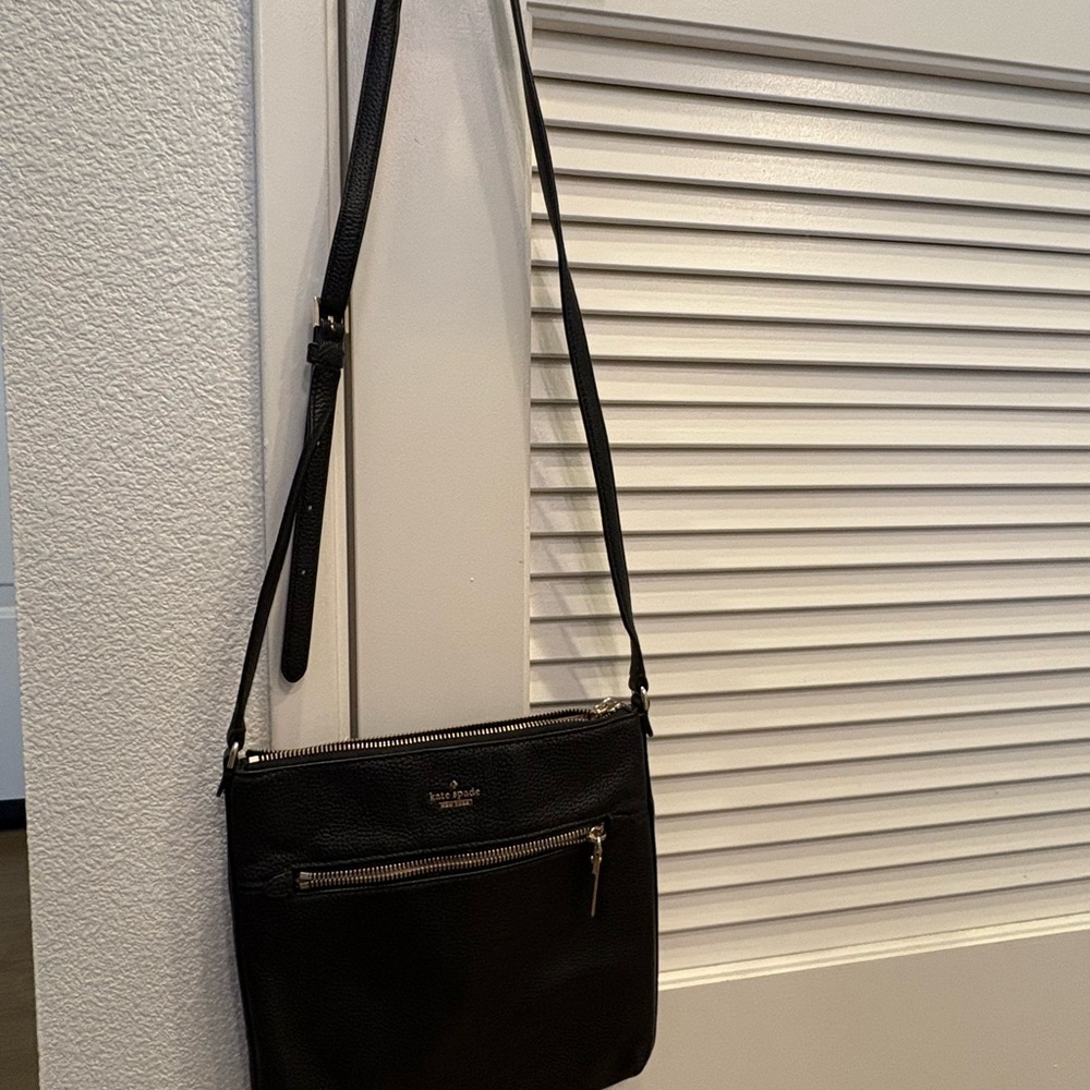 Kate Spade Black Leather Crossbody Bag